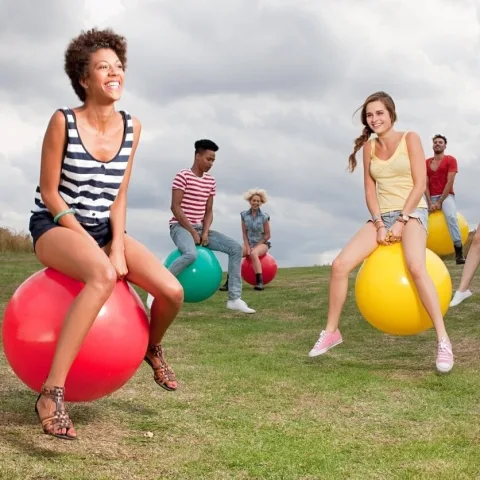Space Hopper Relay Race