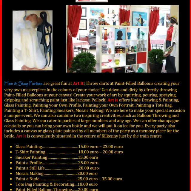 Looking for a Paint a Nude class in Kilkenny?